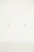 Studs vorm V, sterling zilver