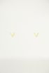 Studs vorm V, sterling zilver