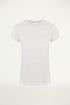 T-shirt quote licht grijs paars, tops