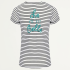 T-shirt quote strepen zwart wit tekst basic, Tops