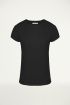 T-shirt quote zwart, tops