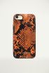 Telefoonhoesje Slangenprint Oranje, iphonehoesje