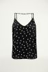 Top met stippen, gestipte top
