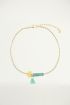 Turquoise klaver armbandje, Kralenarmbandjes