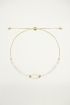 Witte armband parel & kralen, Kralenarmband