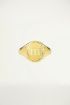 Zegelring initial letter goud, ringen