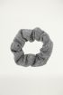 Zilver glitter scrunchie