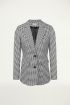 Zwart-Wit geruite blazer, ruiten pak