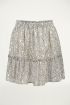 Zwart-witte rok bohemian, boho rok