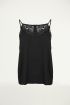 Zwarte kanten top, Kanten top, Tops