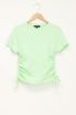 Mintgroen T-shirt met trekkoordjes | My Jewellery