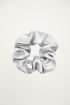 Scrunchie Leerlook Zilver, Scrunchies