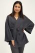 Grijze kimono met structuur | My Jewellery