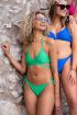 Groene bikini wikkeltop met ribstof | My Jewellery