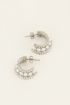 Oorringen met parels & transparante stenen | My Jewellery