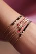 Paarse kralen armband met initial | Paarse armband My jewellery