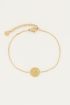 Armband initial munt klein