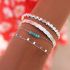 Armband kleine rechthoekjes, fijne armband