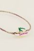 Armband met schelp & love tekst | My Jewellery