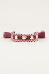 Schwarzes und rosafarbenes Bohemian-Armband | Bohemian-Armbänder My Jewellery