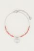 Armband bedel & Red Jade, armband met edelstenen