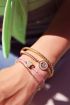 Armband grote munt strass, strass steentjes My Jewellery