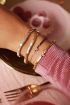 Zwarte kralen armband met initial | Zwarte armband My Jewellery
