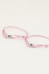 Roze forever connected armband | Vriendschap sieraden My jewellery