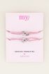 Roze forever connected armband | Vriendschap sieraden My jewellery