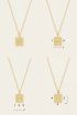 Atelier lange ketting met vierkante bedel | My Jewellery