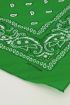Donkergroen sjaaltje bandana print