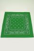 Donkergroen sjaaltje bandana print