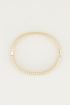 Bangle geribbeld breed, slavenarmband