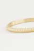 Bangle geribbeld breed, slavenarmband