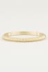 Bangle geribbeld breed, slavenarmband