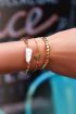 Bedelarmbandje rond met quote, armband