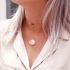 Bedel platte schelp goud, schelpen bedel My Jewellery