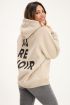 Beige Au Revoir hoodie | My Jewellery