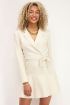 Beige blazer jurk linnenlook | My Jewellery