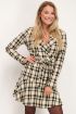 Beige blazer jurk met ruitjes | Blazer jurk | My Jewellery