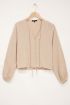 Beige blouse met kant & koord | My Jewellery