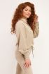 Beige blouse satijnen look