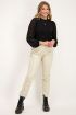 Beige broek leatherlook | Broek | My Jewellery