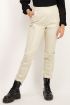 Beige broek leatherlook | Broek | My Jewellery