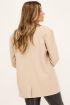 Beige double breasted oversized blazer