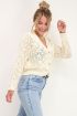 Beige gehaakt vest | vesten | My Jewellery