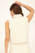 Beige gilet met dubbele knoop | Gilet | My Jewellery