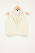 Beige gilet with double button | My Jewellery