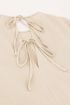 Beige jurk met pofmouw en structuur | My Jewellery