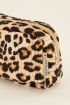 Beige toiletry bag with leopard print | My Jewellery